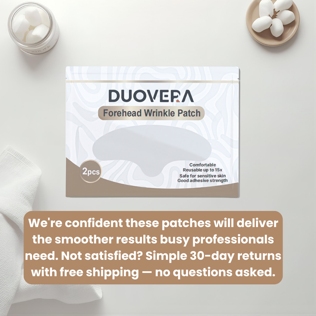 Duovera Forehead Wrinkle Patch - Pregnancy-safe glow