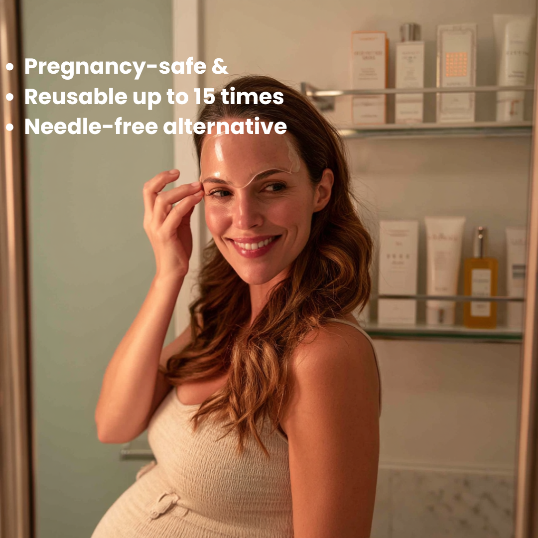 Duovera Forehead Wrinkle Patch - Pregnancy-safe glow